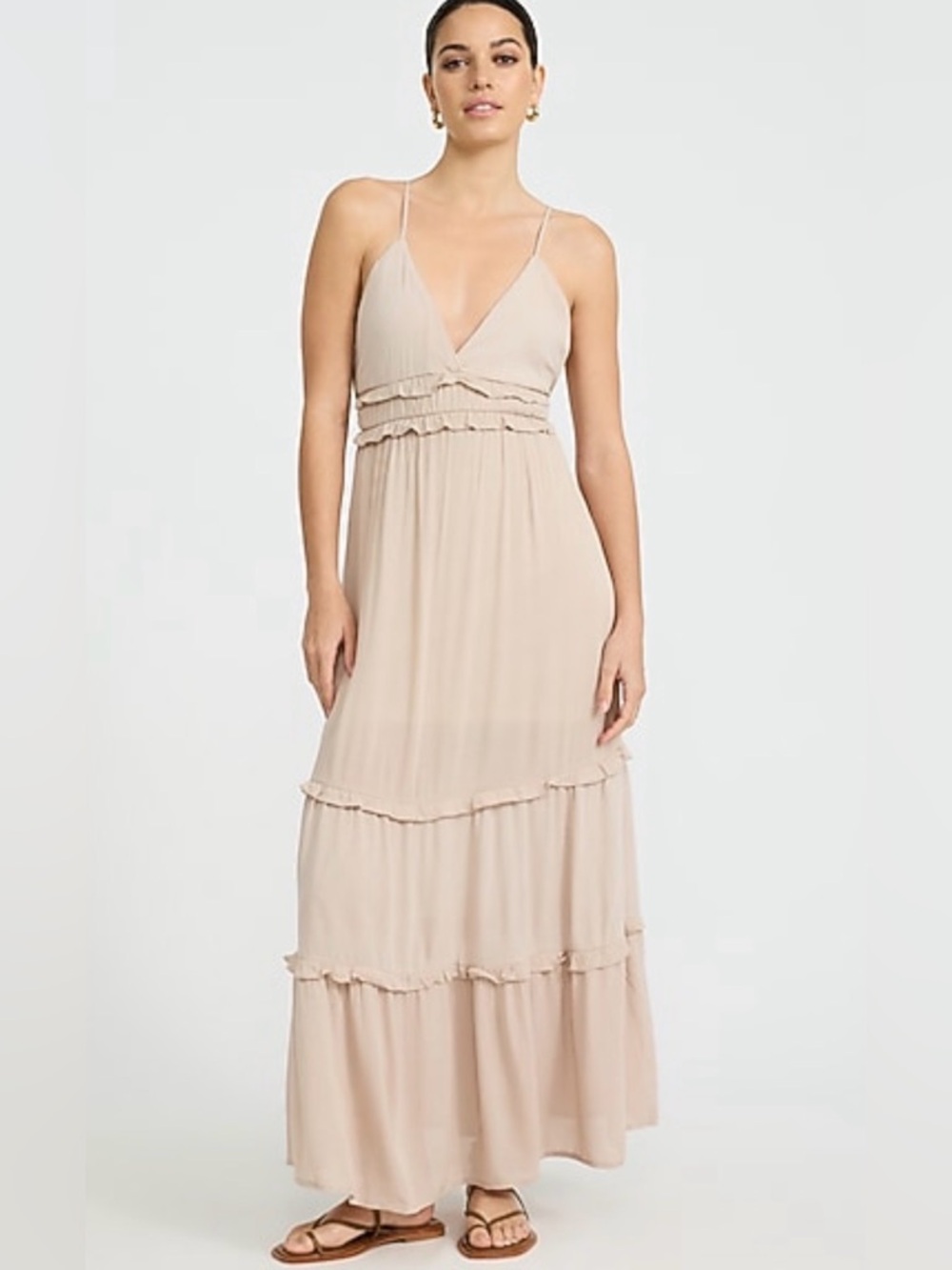 Express - V-Neck Sleeveless Tiered Ruffle
Maxi